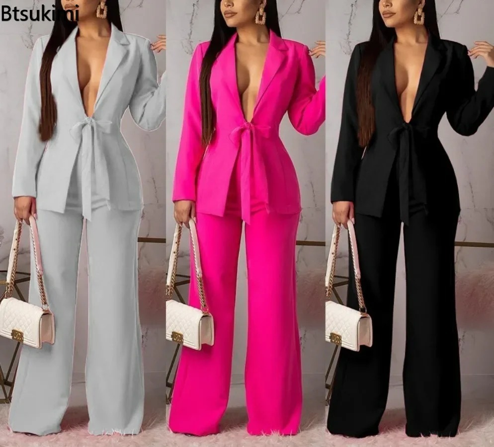 Women Formal Wear With Tie - Новый женский деловой костюм 2026 года: