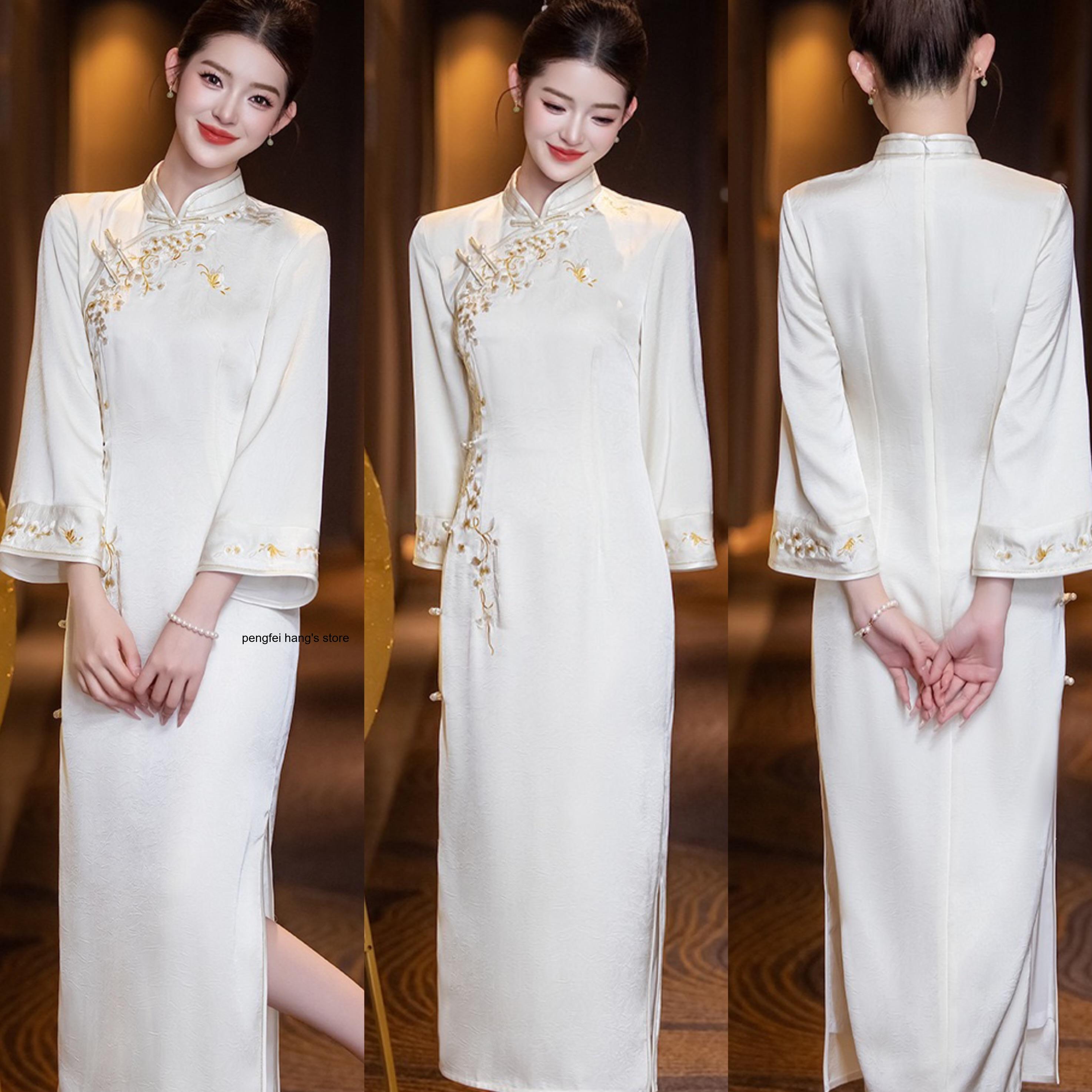 Women'S Formal Wear Petite - Осеннее женское элегантное платье-ципао 2026 года,