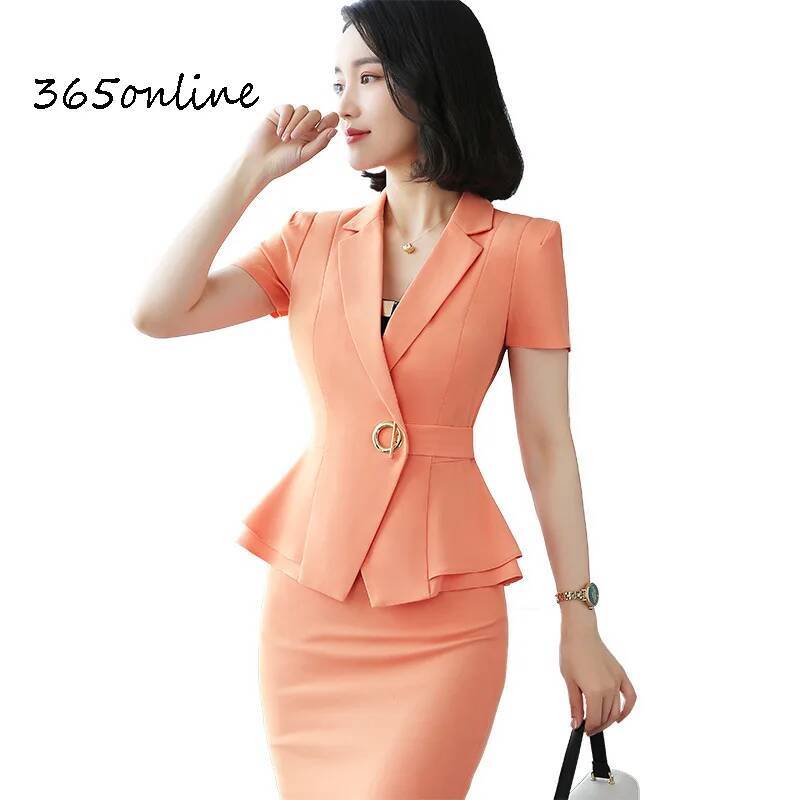 Women Formal Office Wear Tops - Формальная униформа, пиджаки, костюмы из двух