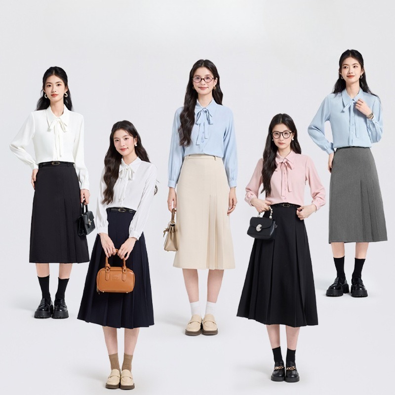 Women'S Formal Wear Petite - Розовая шифоновая рубашка для женщин: новый