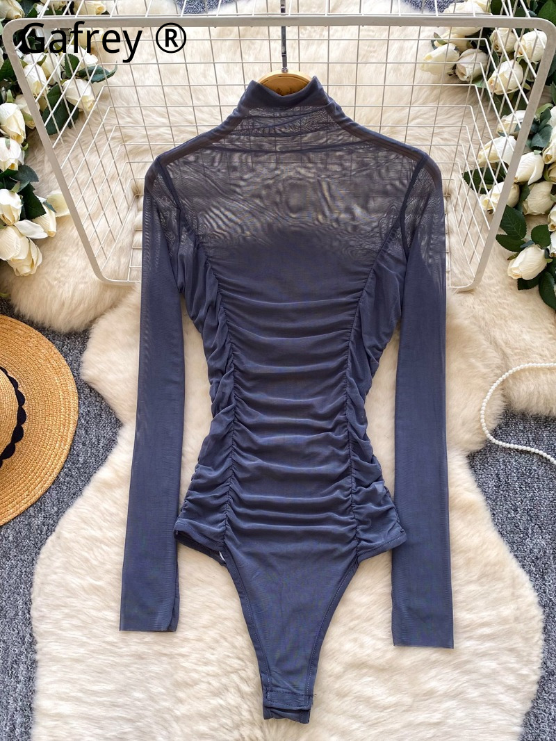Сексуальный серый сетчатый бод – обзор и цена Turtleneck Bodysuit Office