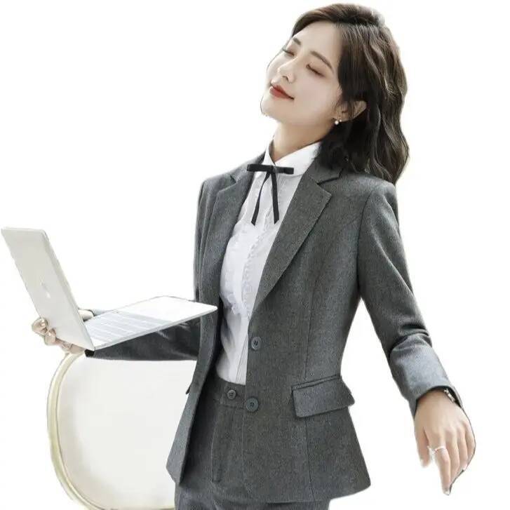 Новинка, серые формальные пидж – обзор и цена Women Formal Office Wear Tops