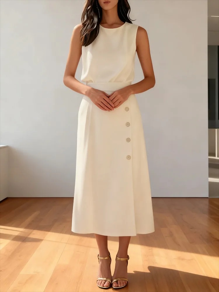 Женское белое платье миди с за – обзор и цена Women Formal Office Wear Tops