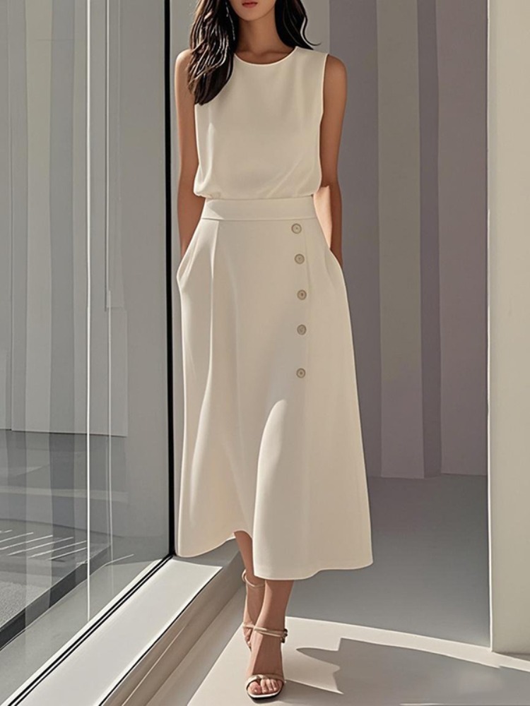 Женское белое платье миди с за – обзор и цена Women Formal Office Wear Tops