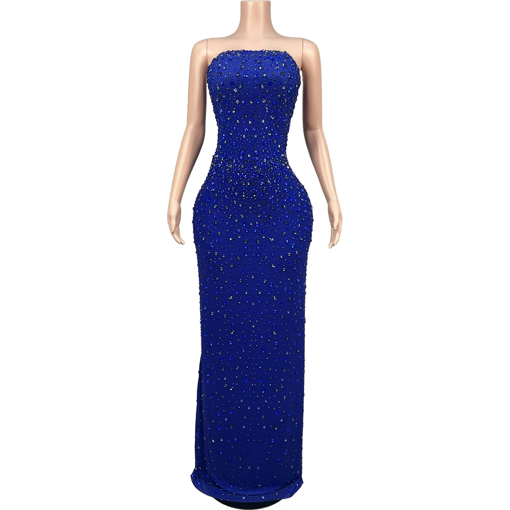 Блестящее синее вечернее плать – обзор и цена Formal Gala Wear Women
